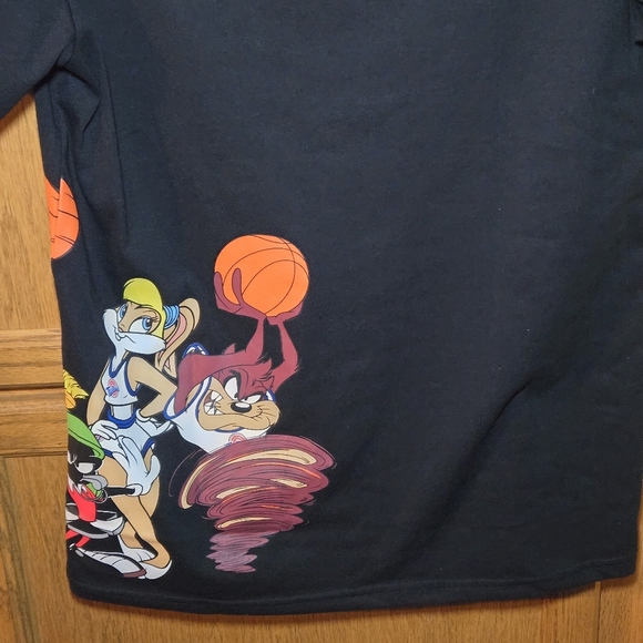 Looney Tunes Space Jam by FREEZE Black Short Sleeved T-Shirt Unisex Size Large - Picture 4 of 8
